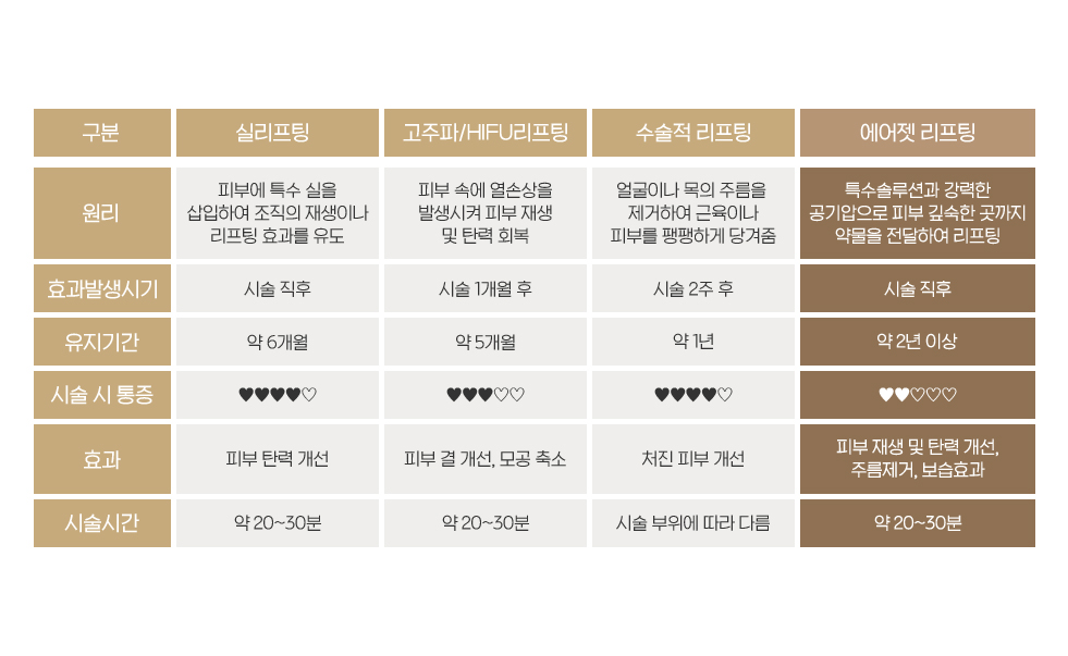 리프팅비교